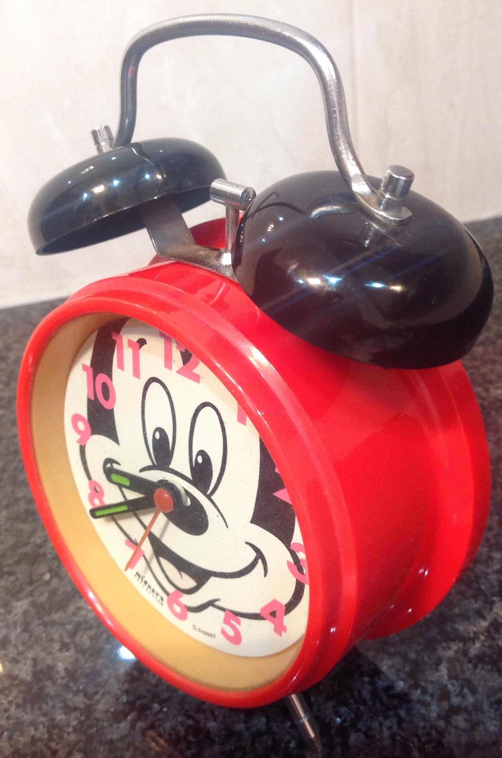 Vintage Disney mickeys Collection Alarm Clock Etsy