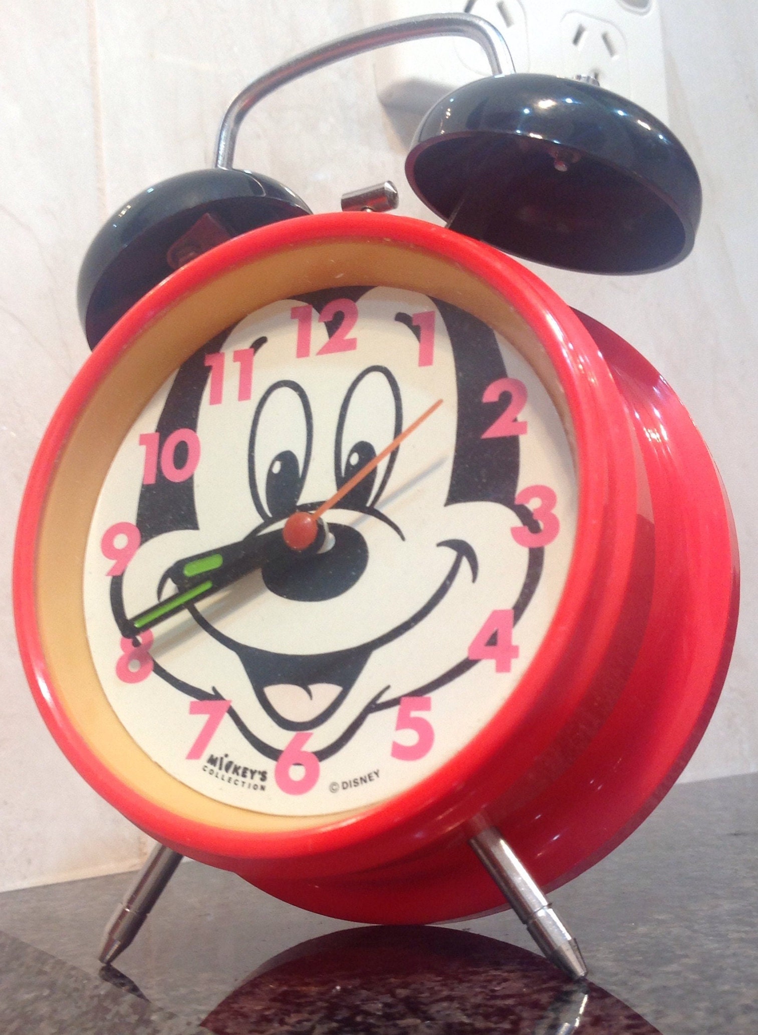 Vintage Disney mickeys Collection Alarm Clock Etsy