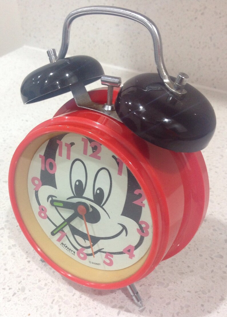 Vintage Disney mickeys Collection Alarm Clock Etsy