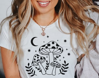 Mushroom Shirt, Mushroom T Shirt, Magic Mushroom, Mushroom Top, Cottagecore Shirt, Mushroom Tshirt, Mushroom Sweater, Tarot Shirt, Botanical