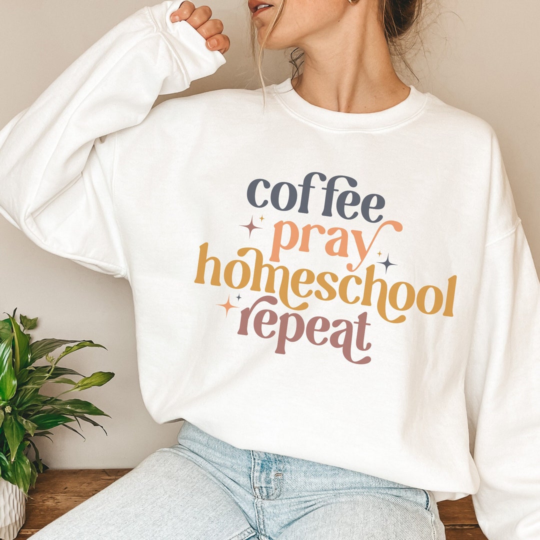 Womens Christian Homeschool Sweatshirt, Homeschool Mama Shirt ...