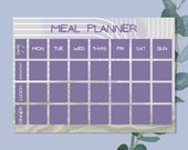 Digital Meal Plan Template / Canva Designs / Editable template / Reusable / A4 / Weekly Meal Plan