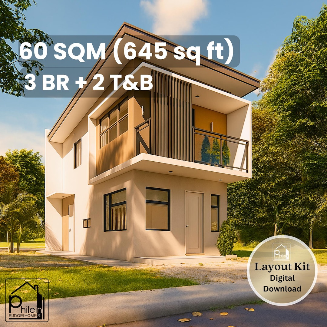 Small House Design: Bedroom, 60 Square Meter Floor Plan