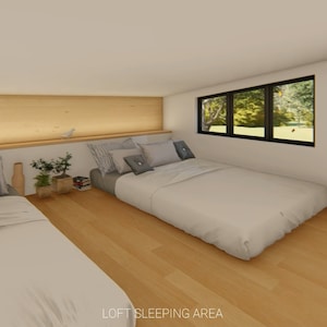 spacious loft with 2 beds