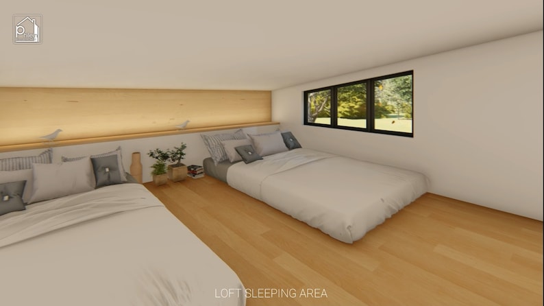 spacious loft with 2 beds