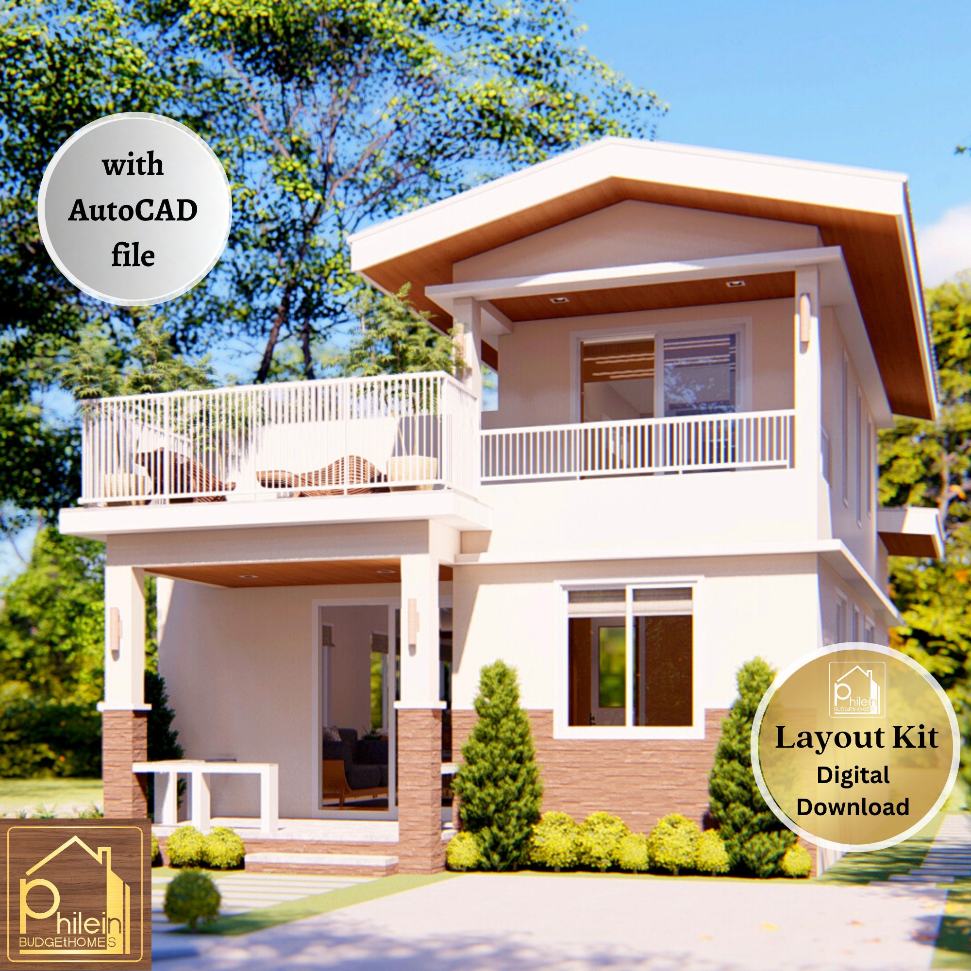 3 Bedroom Small House Design 78sqm 839 Sqft Basic Floor Etsy