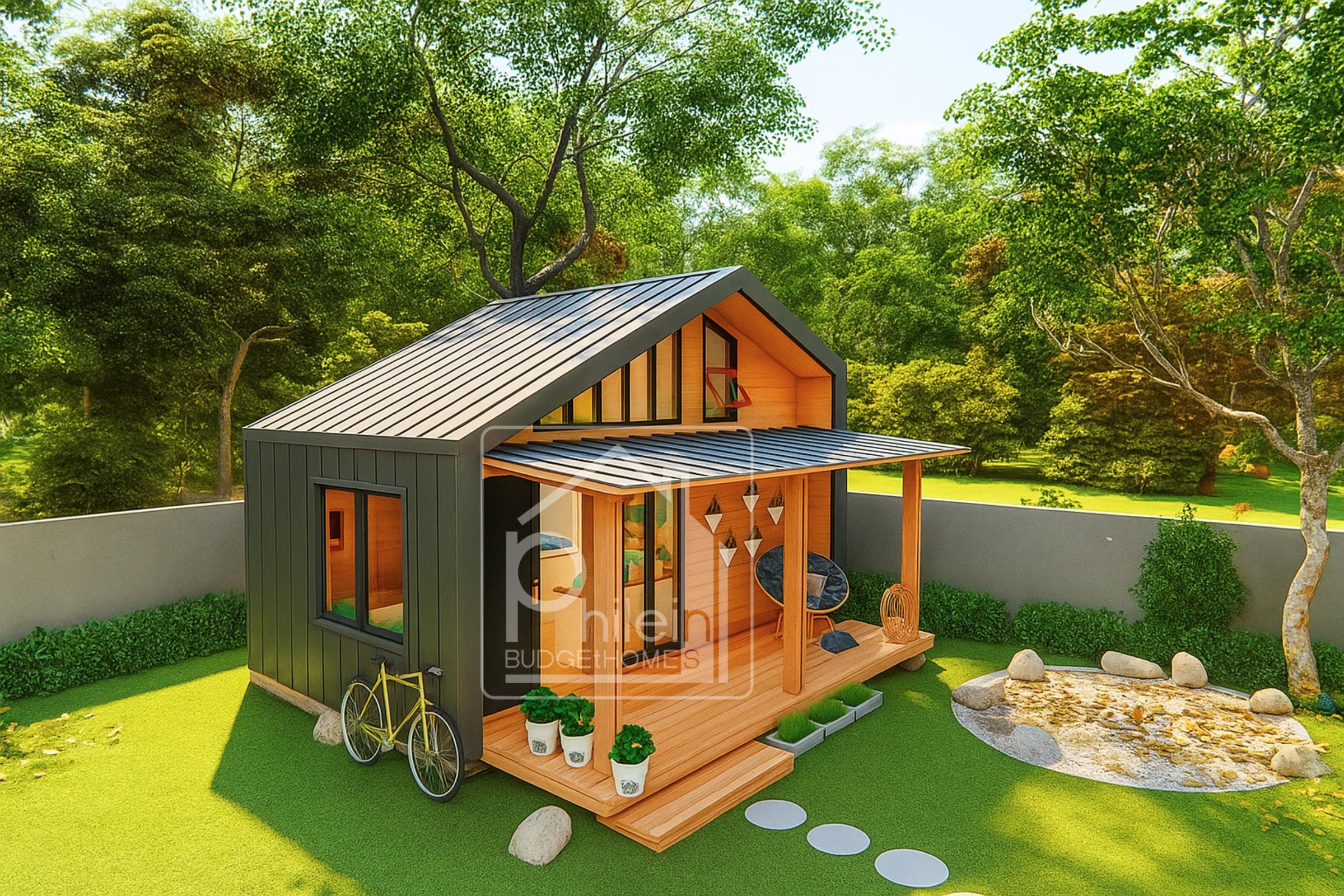 35x25 Casa con una camera da letto - Disegni CAD gratuiti
