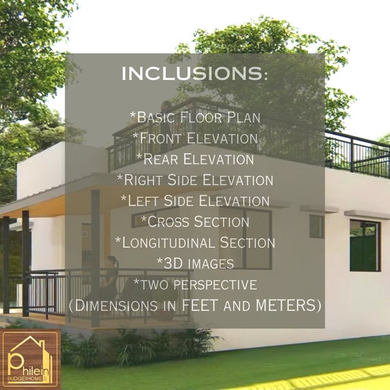 Planimetria Semplice Casa Con 2 Camere Da Letto 3d 7,5 M X 9 M 2