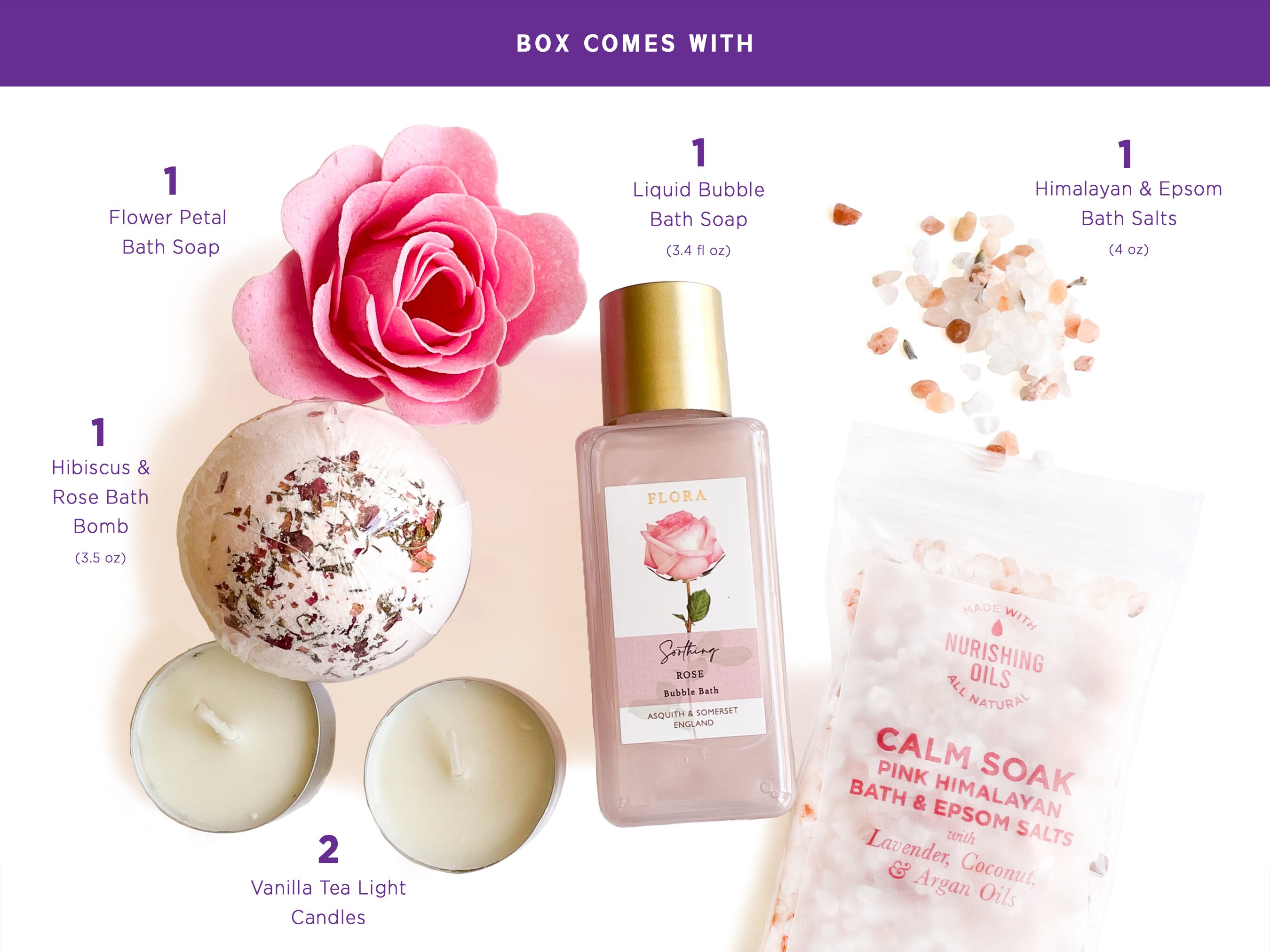 Cute Luxe Bubble Bath Gift Set for Women Bath & Spa Care Etsy