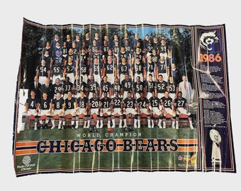 Chicago Bears 1986 World Champion Poster