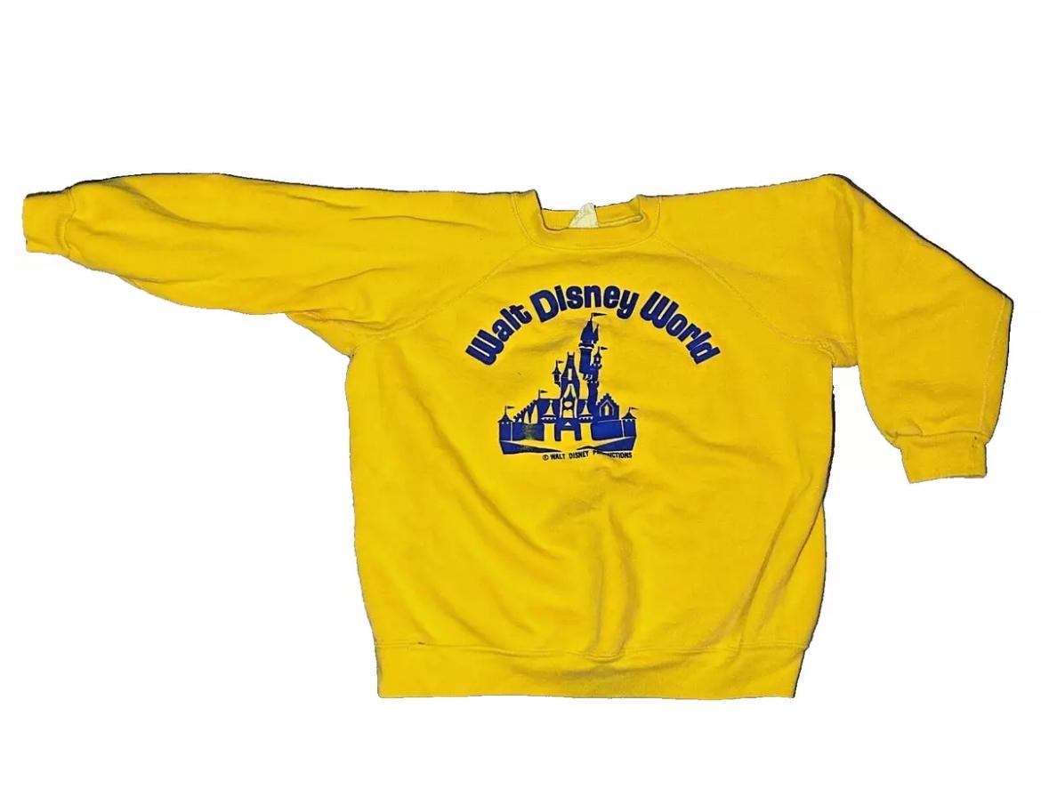 0*読様 70s Walt Disney World vintage sweat Vintage 70s Walt Disney World Sweatshirt Castle Logo Script