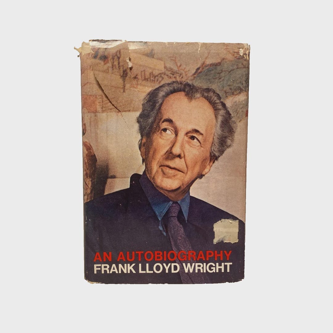An Autobiography by Frank Lloyd Wright Hardcover Etsy
