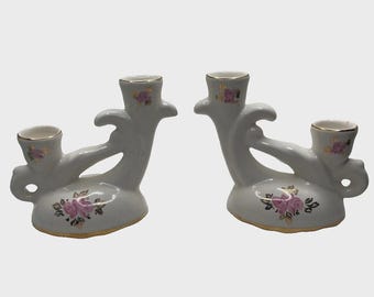 Vintage Nor-So Pottery Candlestick Holder