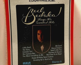 8 Track Cartridge: Neil Sedaka Sings His Greatest Hits SEALED (1975)
