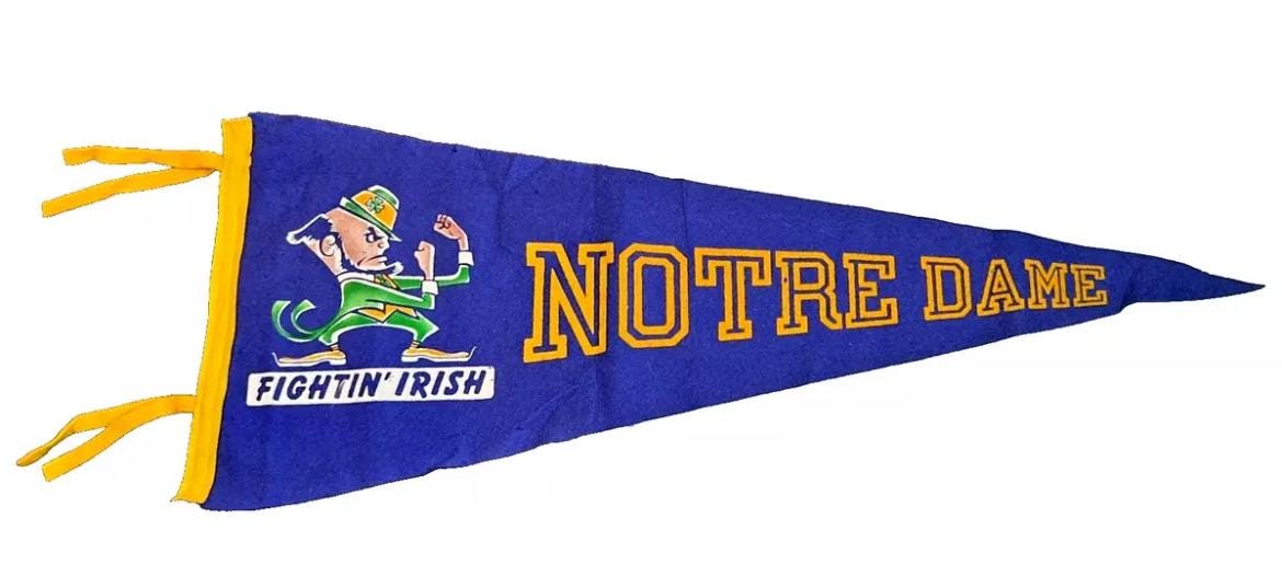 Fanion Vintage Irlande, Drapeau De Football, Banderole Supporter