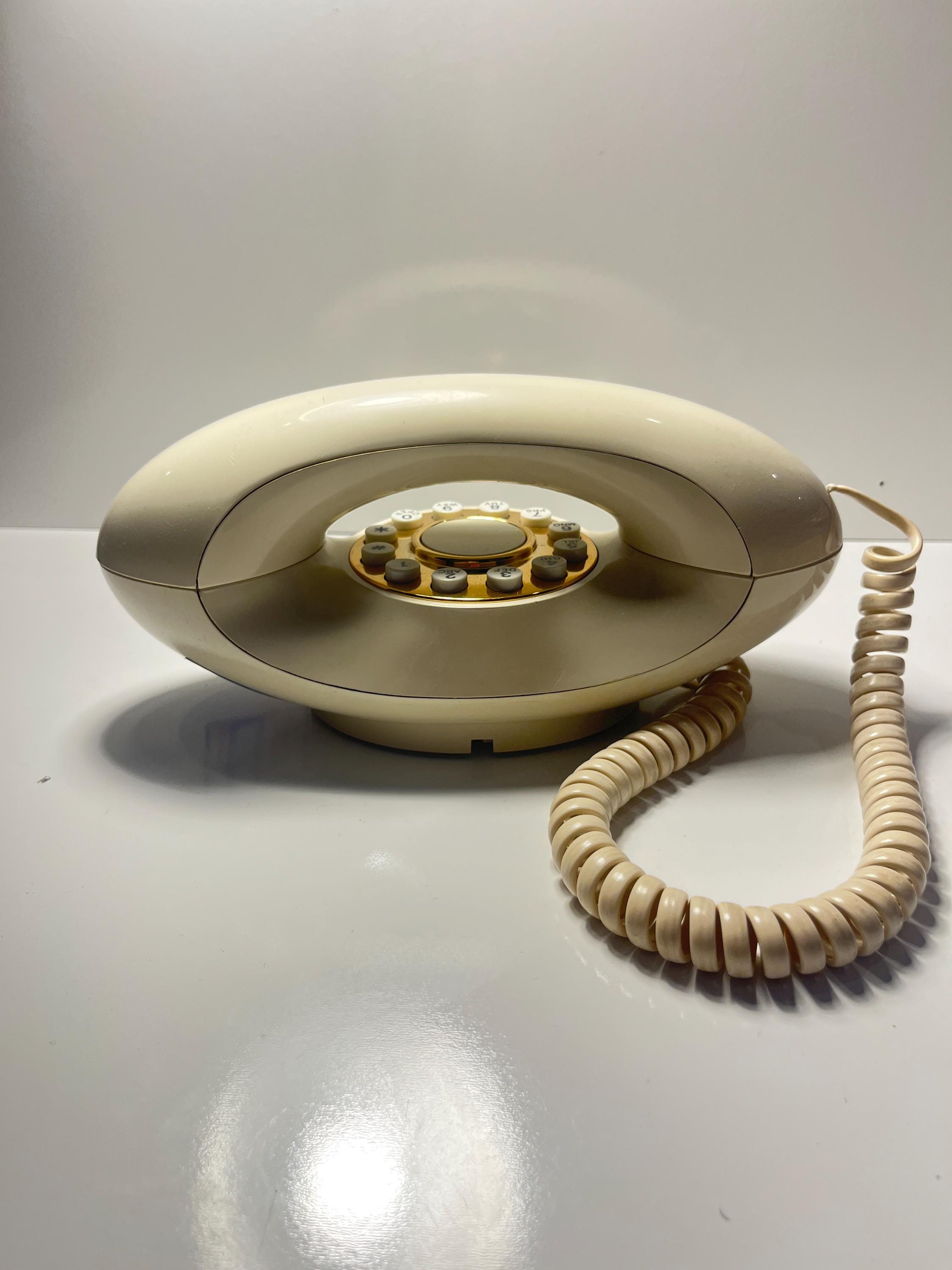 Vintage 70's 80's BT Genie Telephone In Peach Mid Century