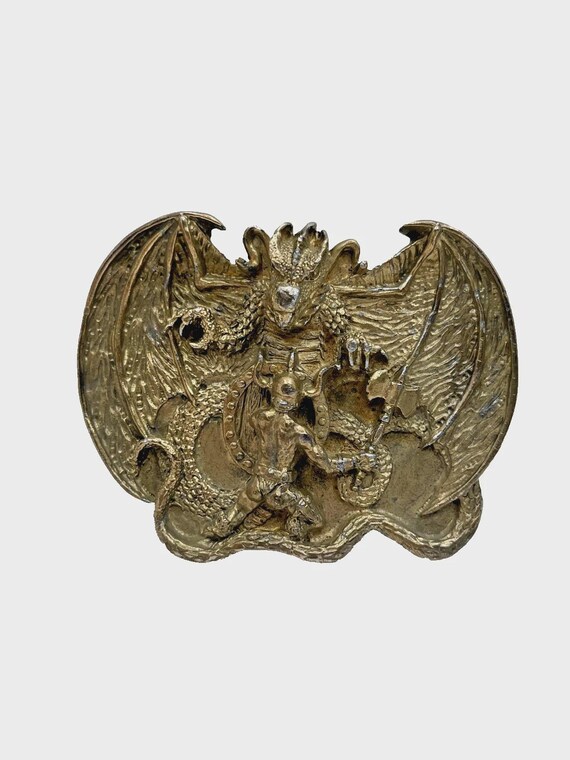 Bergamot Brass Works Dragon Belt Buckle