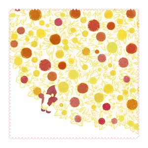 Moo Flowers Microfiber Cloth, Lens Cleaner