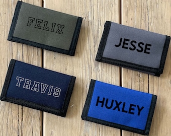 Kids Ripper Wallet Personalised Childrens Money Wallet Custom Printed Name or Initial, School Trip Wallet Summer Holiday, Kids Party Gift