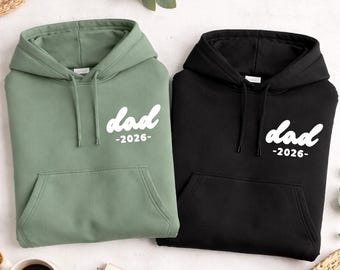 Dad 2026 Hoodie, Personalised Dads Hoodie, Fathers Day Gift