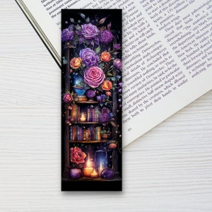 Bookmarks with illustrations, handmade, bookworm, book lover, gift for book fans & family, bookmark aesthetic image 1
