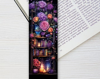 Bookmarks with illustrations, handmade, bookworm, book lover, gift for book fans & family, bookmark aesthetic