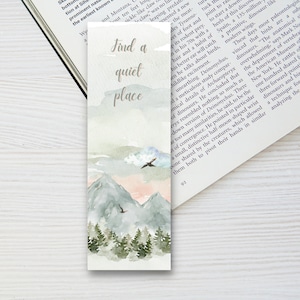 Bookmarks with illustrations, handmade, bookworm, book lover, gift for book fans & family, bookmark aesthetic
