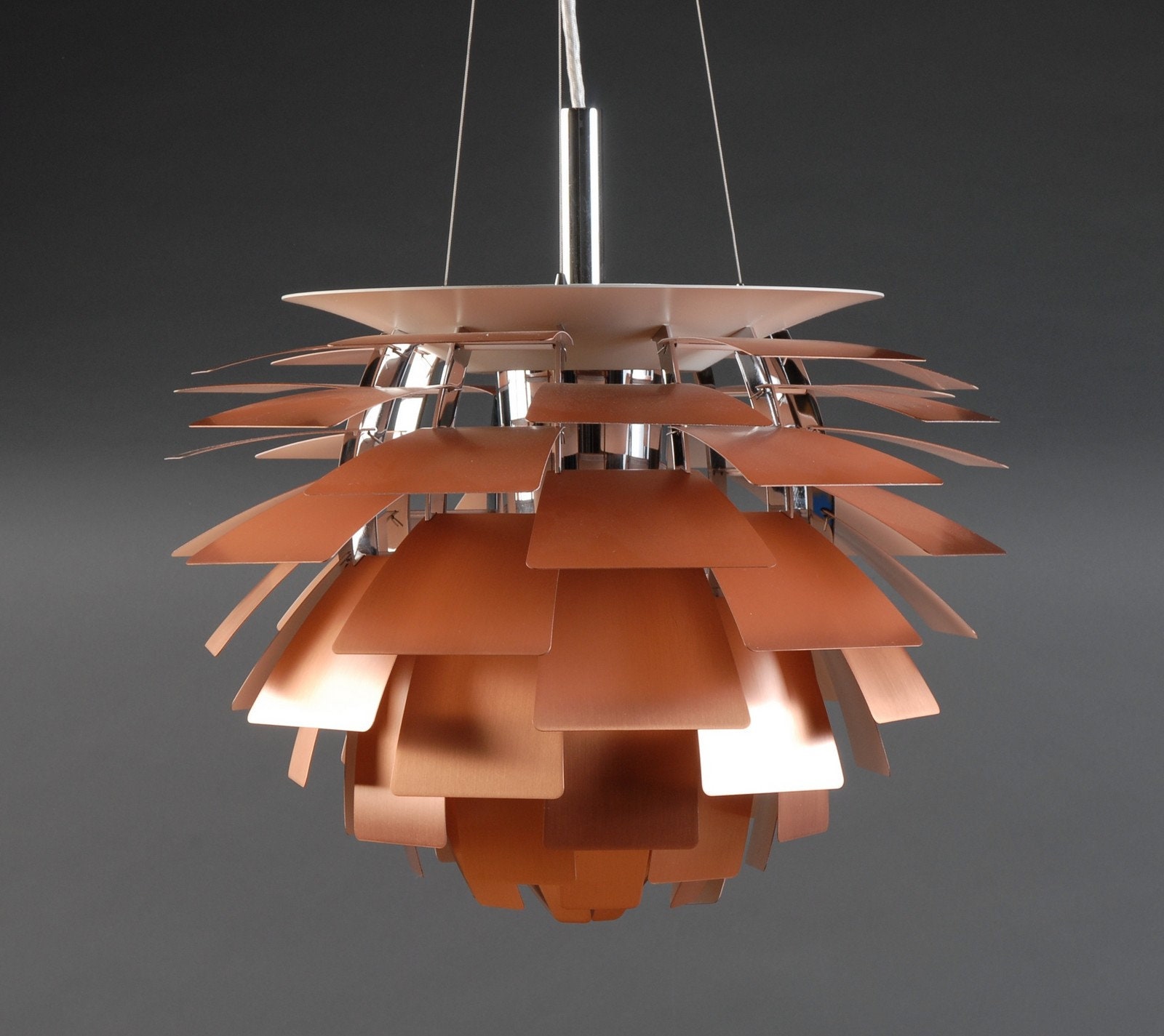 Original Poul Henningsen PH Artichoke Copper Lamp 48 Cm Diameter