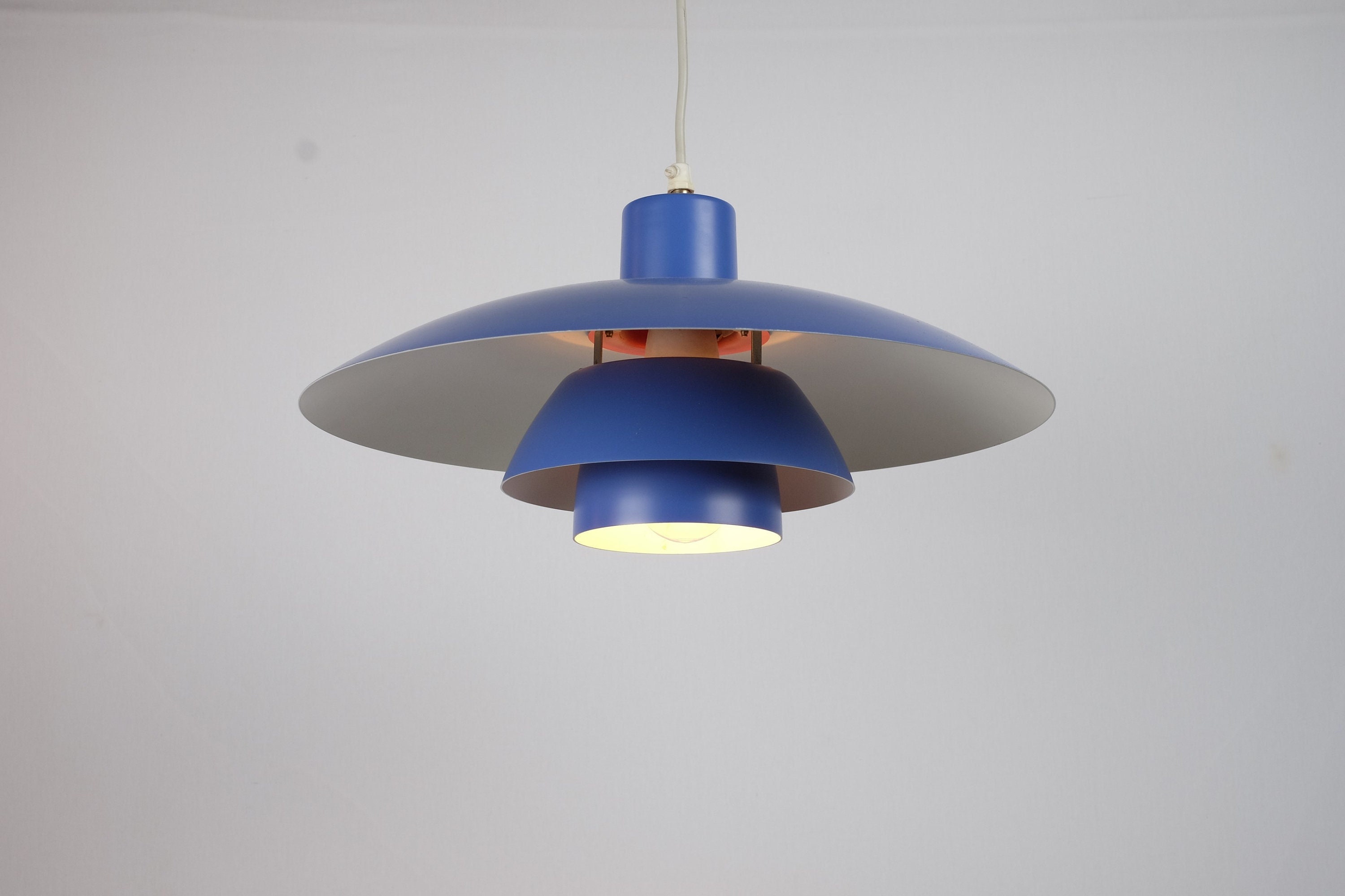 ルイスポールセン PH 4/3 ペンダントランプ　ブルー ポール ヘニングセン 4/3 ペンダント オリジナル ブルー - 1970 年代の