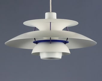 ORIGNAL PH5 PENDANT LOUIS POULSEN HENNINGSEN LOUIS POULSEN WHITE/BLUE/RED  DENMAR