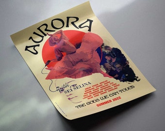 AURORA - 2022 European Tour Poster