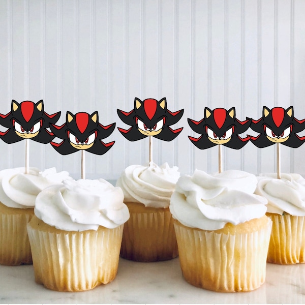 Shadow cupcake Toppers