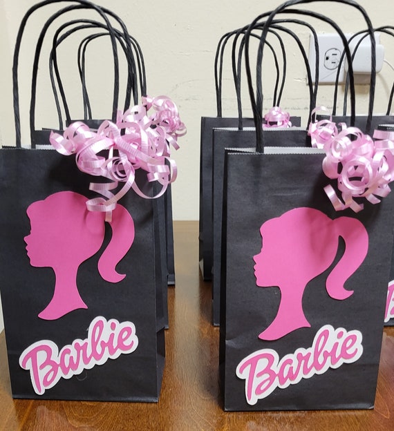 Barbie favors bags DIY  Barbie Centerpiece DIY  YouTube