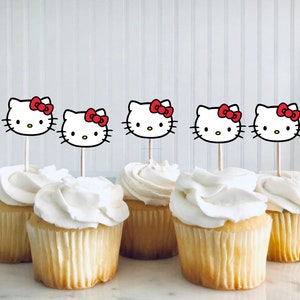Kitty cupcake Toppers