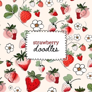 Clipart fraise | Dessin au trait contour fraise PNG | Usage commercial et bricolage