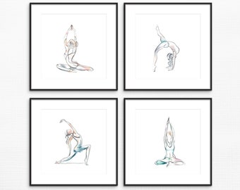 Yoga Pose Clipart Bundle: Women's Asanas (PNG & JPEG, 300 DPI, Commercial Use)