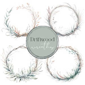 Beach Clipart | Beach Wreath PNG Bundle | Commercial Use & DIY