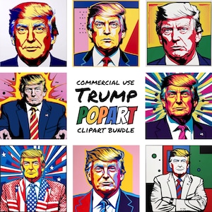 16 Donald Trump PNG Clipart – Pop Culture Political Art Bundle