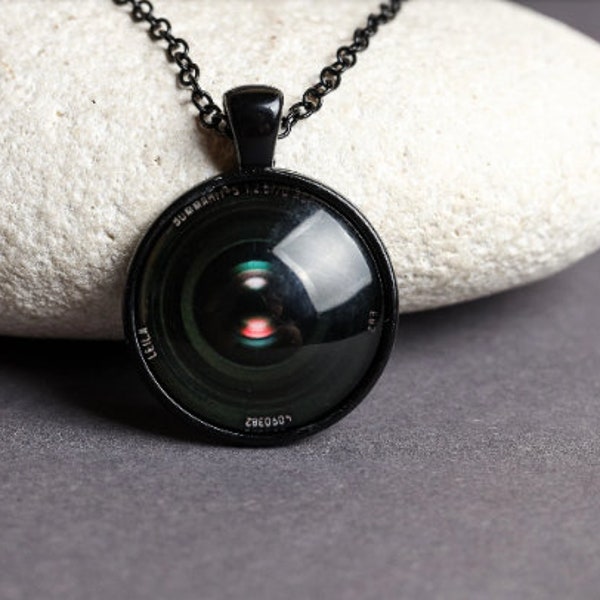 Camera Lens Necklace Etsy