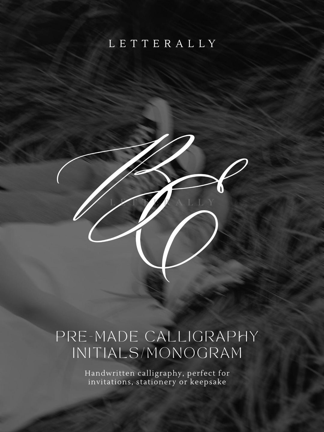 BE | Pre-made Initials/monogram Calligraphy Design - Etsy