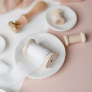 Silk Ribbon 3.3M | Natural White