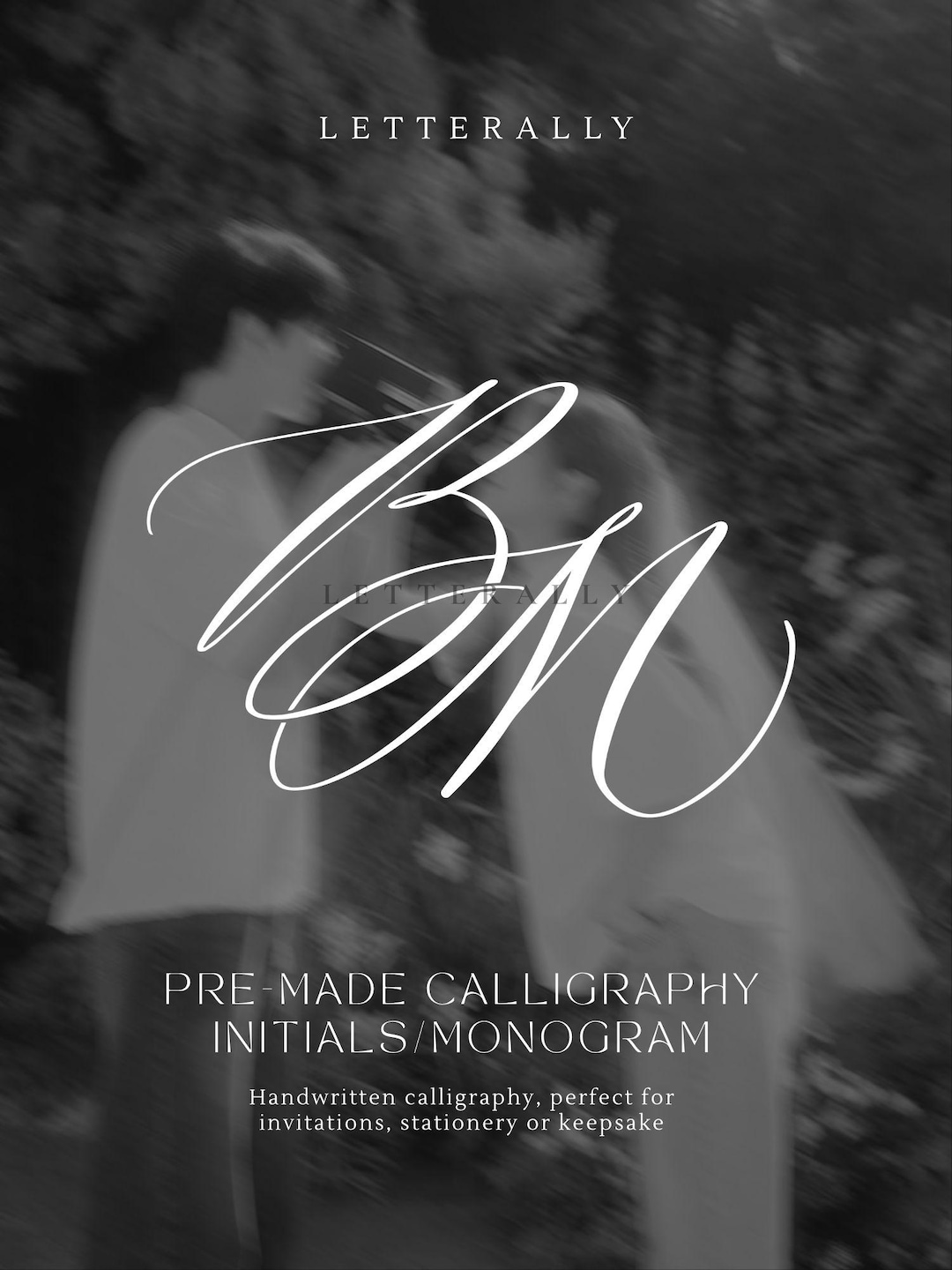 Initials Rms Caligraphy BM | Pre-made Initials/monogram Calligraphy Design - Etsy
