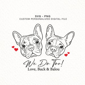Custom Pet Face Line Art from Photo, Hand Drawn Dog Cat Head Portrait SVG PNG