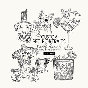 "Personalisiertes Tierportrait ""Hundefigur"" - Illustration, lustiges Tierbild, Illustration zum ""Hunde-Glück"" - Geschenk zum Geburtstag."