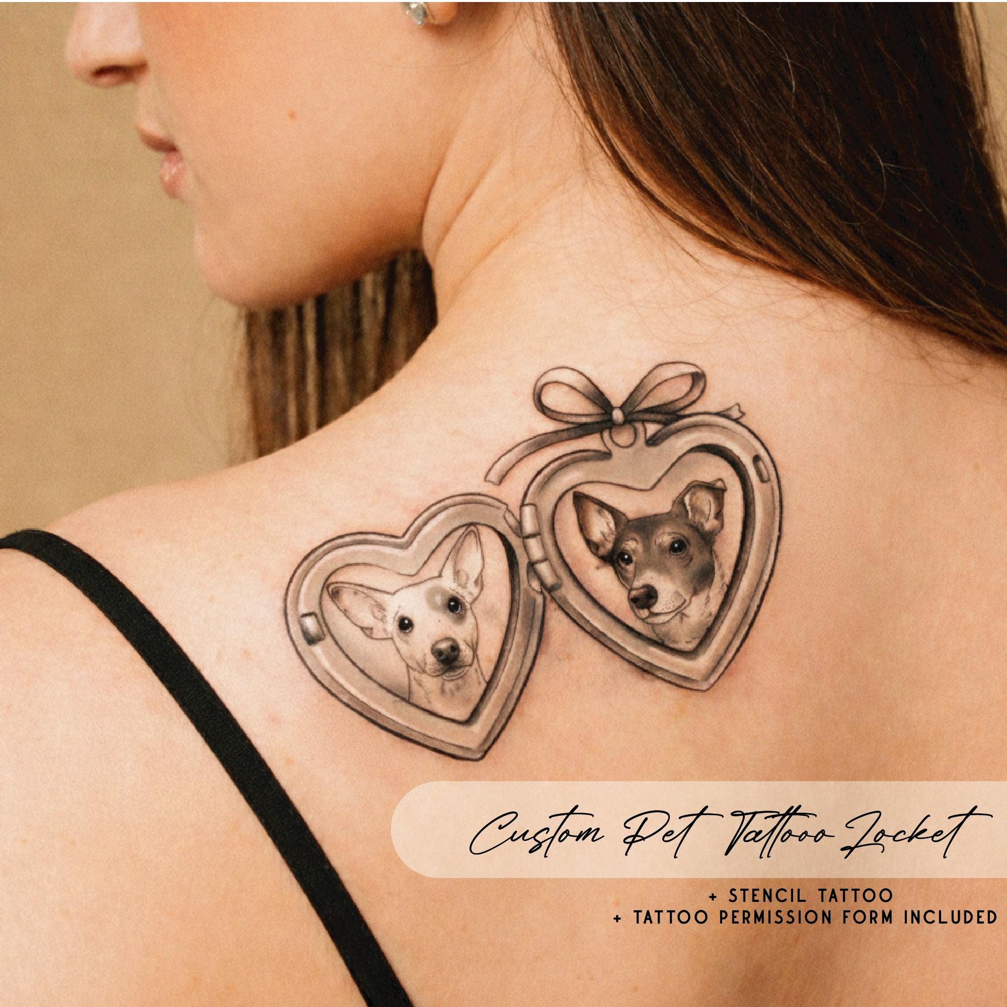 Locket tattoo - Etsy México, image size:2001x2001