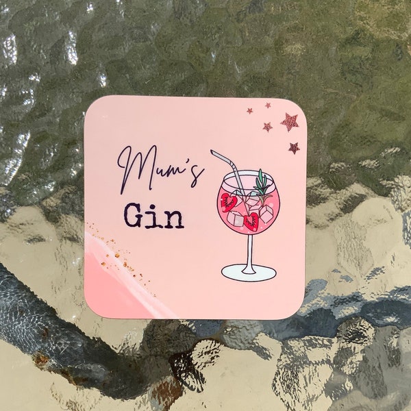 Custom coaster, Mother’s Day gift, galentines. Presents for mum, auntie gift, personalised
