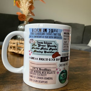 Mug 50e anniversaire pour elle, 50e anniversaire pour femme, 50e pour homme image 3