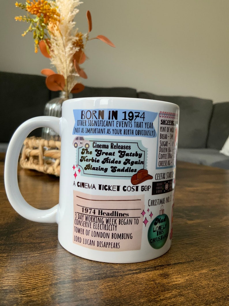 Mug 50e anniversaire pour elle, 50e anniversaire pour femme, 50e pour homme image 3