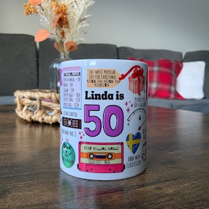 Mug 50e anniversaire pour elle, 50e anniversaire pour femme, 50e pour homme image 6