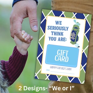 Biglietto per la festa del papà, biglietto "Best Dad By Par", porta carte regalo per la festa del papà, porta carte regalo a tema golf, biglietto con motivo Argyle